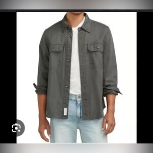 Lucky Brand Men's Charcoal Shirt Jacket, size XXL